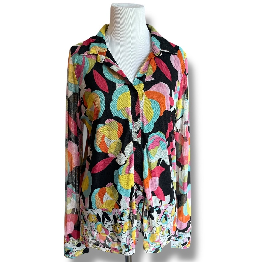 Joie Multicolor Collared Blouse